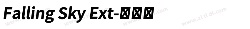 Falling Sky Ext字体转换